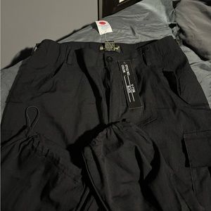 black cargo pants